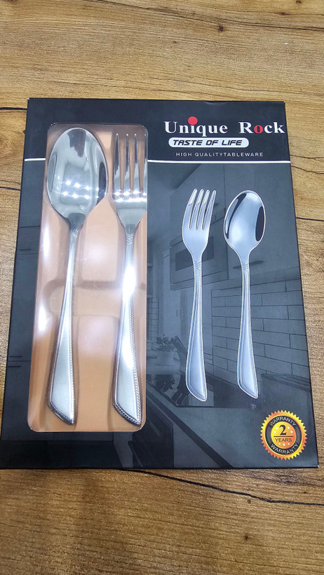 سرویس قاشق و چنگال ۱۲ پارچه UNIQUE ROCK