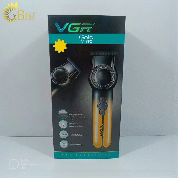 ماشین اصلاح موی سر و صورت شارژی وی جی ار مدل V-990Gold