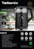 کتری برقی تلیونیکس 1.7L لمسی با تنظیم دما و گرم نگهدار